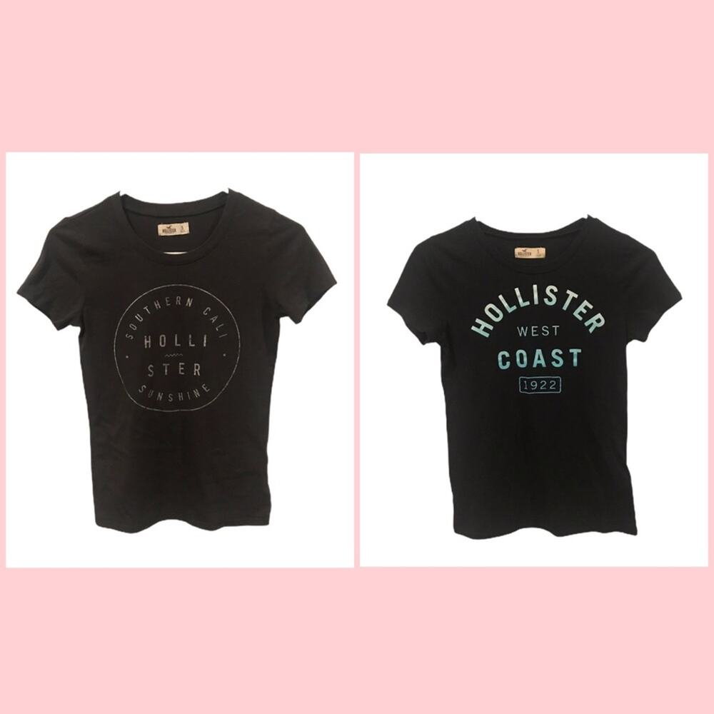 Hollister Short Sleeve Tops Blue and Gray Bundle